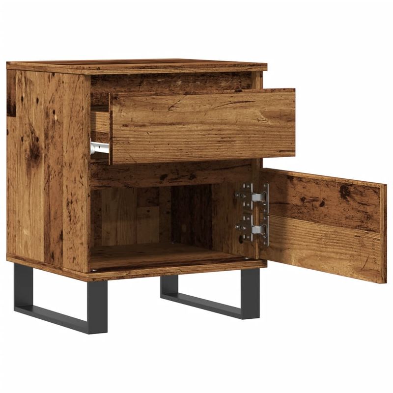 Casa si Gradina - Mobilier - Comode si corpuri - Noptiere - Noptiere, 2 buc., lemn vechi, 40x35x50 cm, lemn prelucrat - Infinity.ro