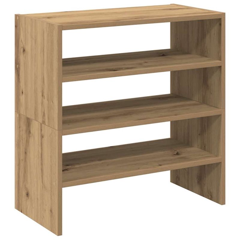 Casa si Gradina - Mobilier - Organizare si depozitare - Organizator incaltaminte - Rafturi pantofi 2 buc Stejar Artisan stivuibil 60x30x30,5 cm - Infinity.ro