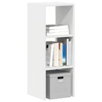 Casa si Gradina - Mobilier - Biblioteci si rafturi - Biblioteci - Biblioteca stivuabila, alb, 30x30x80 cm, din lemn prelucrat - Infinity.ro