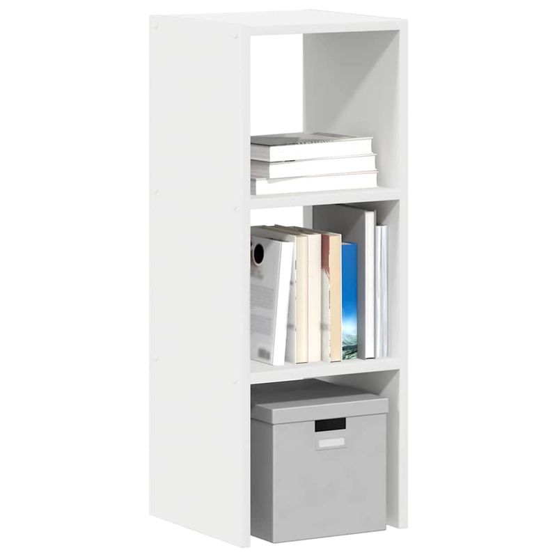 Casa si Gradina - Mobilier - Biblioteci si rafturi - Biblioteci - Biblioteca stivuabila, alb, 30x30x80 cm, din lemn prelucrat - Infinity.ro