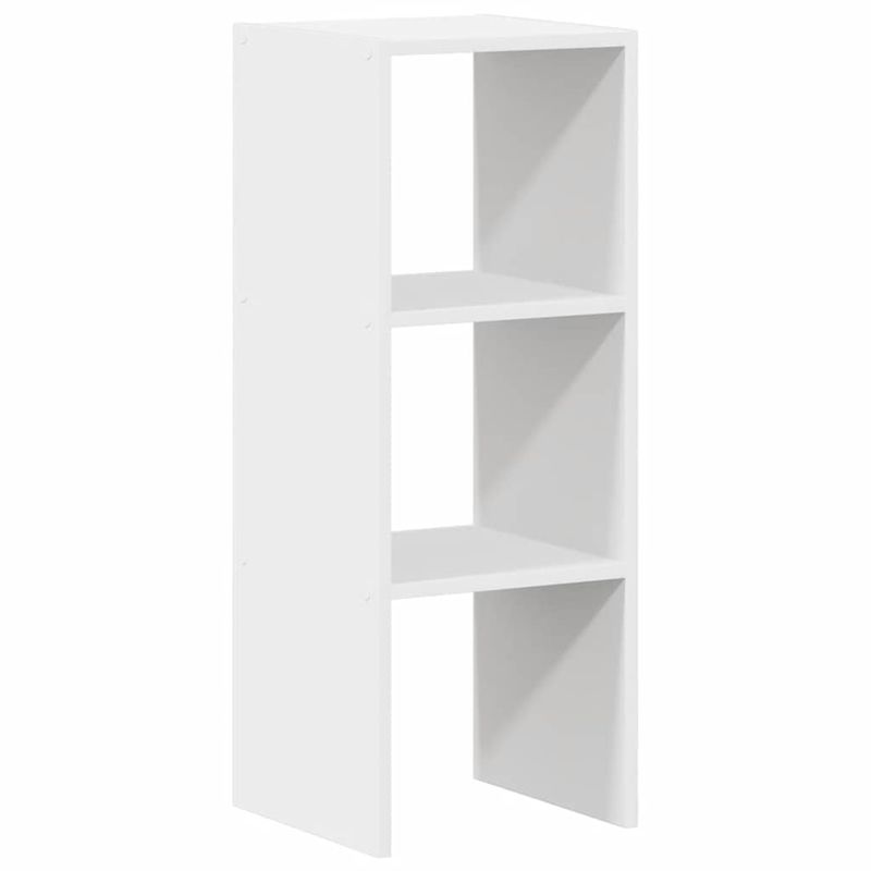 Casa si Gradina - Mobilier - Biblioteci si rafturi - Biblioteci - Biblioteca stivuabila, alb, 30x30x80 cm, din lemn prelucrat - Infinity.ro