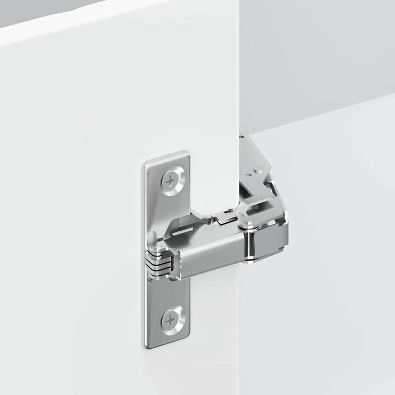 Casa si Gradina - Mobilier - Comode si corpuri - Corpuri bucatarie - Dulap de baza pe colt de bucatarie „Porto”, Alb extralucios - Infinity.ro
