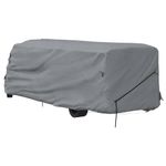 Auto si Moto - Intretinere auto - Huse auto - Husa de rulota gri 970x235x275 cm Tesatura netesuta - Infinity.ro
