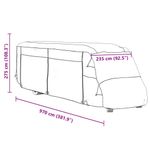 Auto si Moto - Intretinere auto - Huse auto - Husa de rulota gri 970x235x275 cm Tesatura netesuta - Infinity.ro