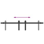 Casa si Gradina - Constructii - Usi interior, exterior si garaj - Accesorii usi - Set usi glisante pentru dulap 91 cm otel carbon - Infinity.ro