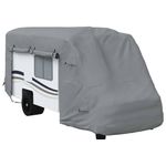 Auto si Moto - Intretinere auto - Huse auto - Husa de rulota gri 570x235x275 cm Tesatura netesuta - Infinity.ro