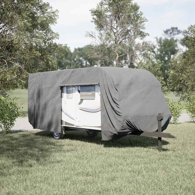 Auto si Moto - Intretinere auto - Huse auto - Husa de rulota gri 732x250x220 cm Tesatura netesuta - Infinity.ro