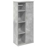 Casa si Gradina - Mobilier - Seturi de mobilier - Seturi baie - Dulap de baie cu suport role, gri beton, 39x22x90 cm - Infinity.ro