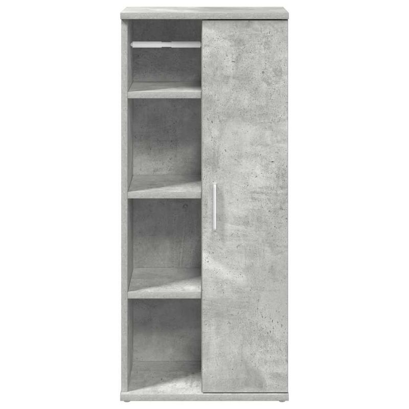 Casa si Gradina - Mobilier - Seturi de mobilier - Seturi baie - Dulap de baie cu suport role, gri beton, 39x22x90 cm - Infinity.ro