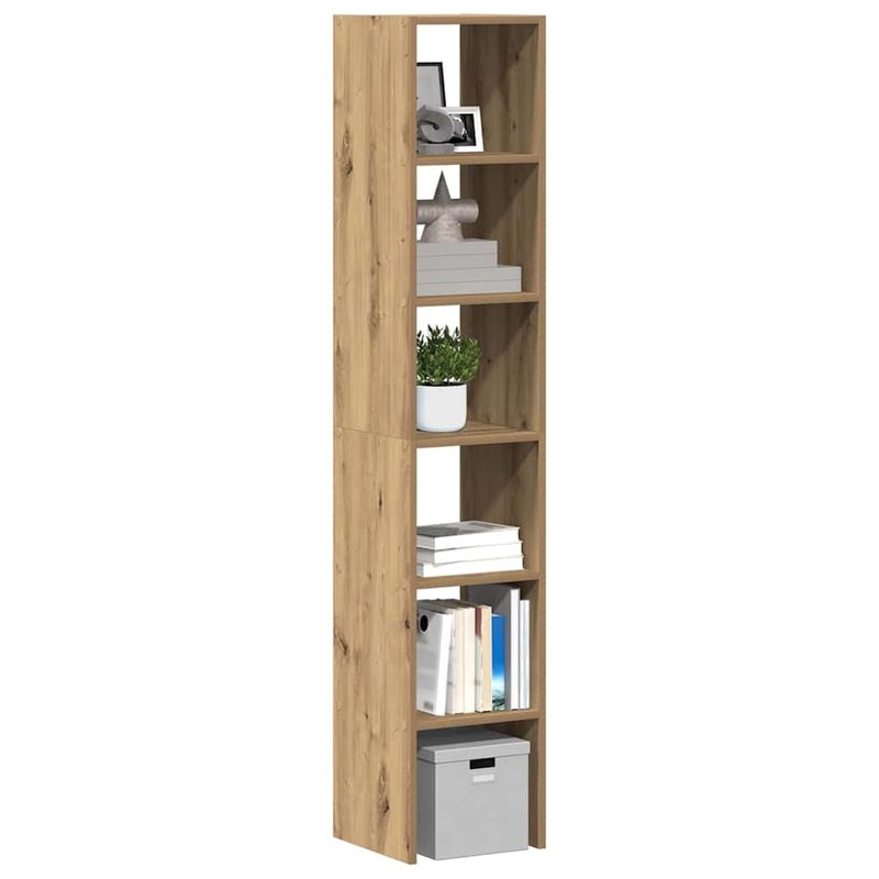 Casa si Gradina - Mobilier - Biblioteci si rafturi - Biblioteci - Biblioteci 2 buc Stejar Artisan stivuibil Lemn prelucrat - Infinity.ro