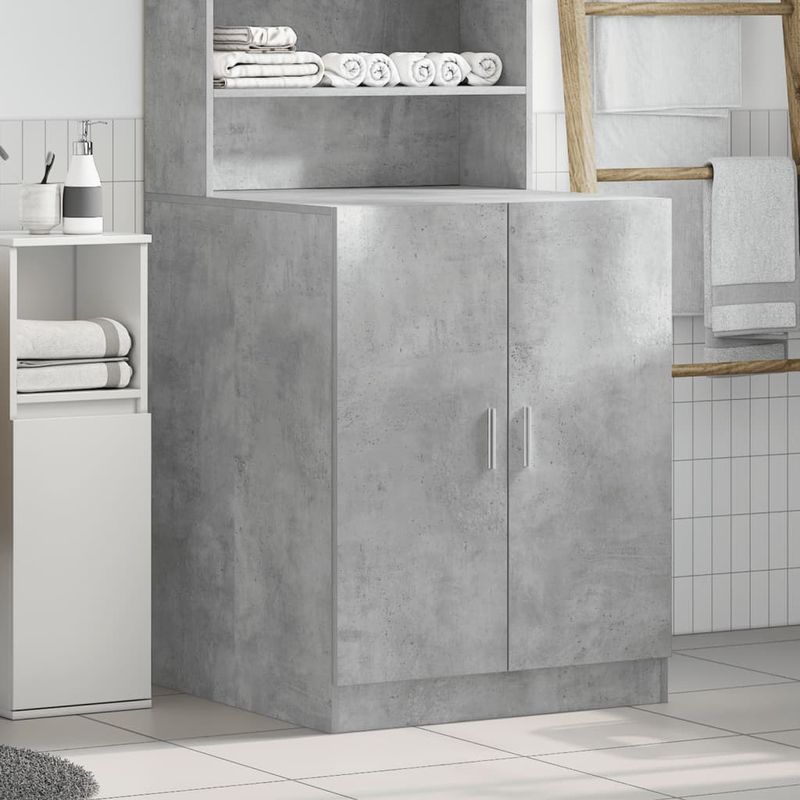 Casa si Gradina - Mobilier - Dulapuri si sifoniere - Dulapuri - Dulap masina de spalat, gri beton, 70,5x71,5x91,5 cm - Infinity.ro