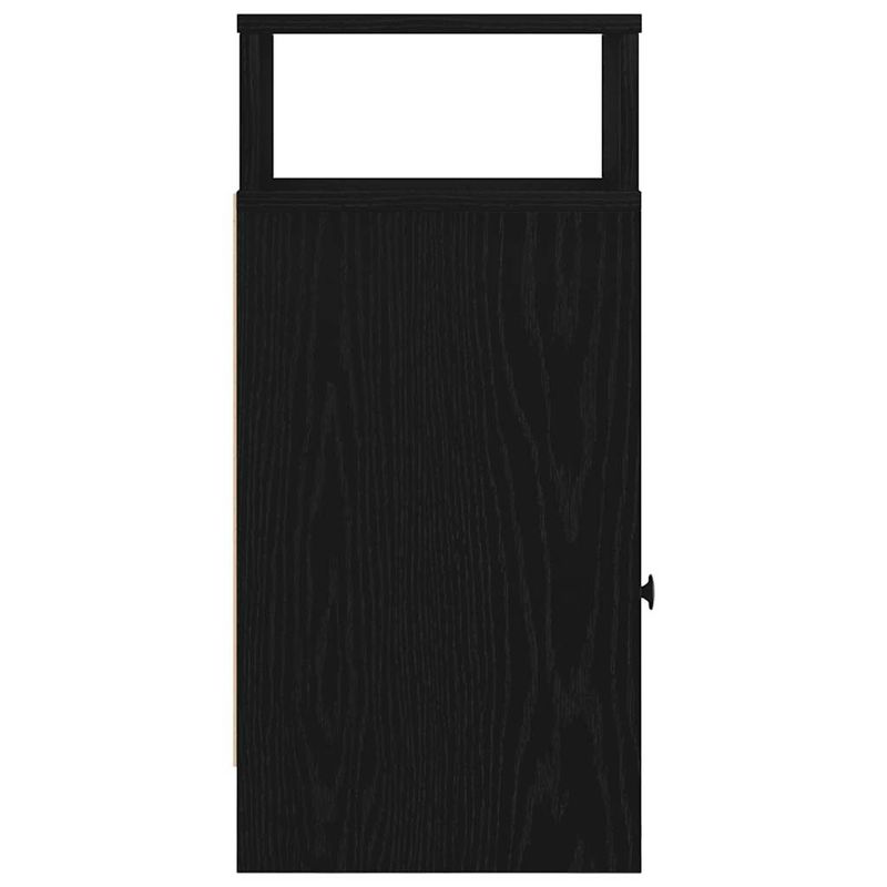 Casa si Gradina - Mobilier - Comode si corpuri - Noptiere - Noptiera cu sertar Negru 25x31x66 cm - Infinity.ro