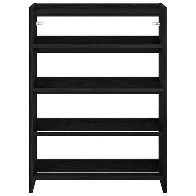 Casa si Gradina - Mobilier - Organizare si depozitare - Organizator incaltaminte - Pantofar, negru, 80x25x61,5 cm, lemn prelucrat, lăţime 60 cm, înălțime 81 cm - Infinity.ro