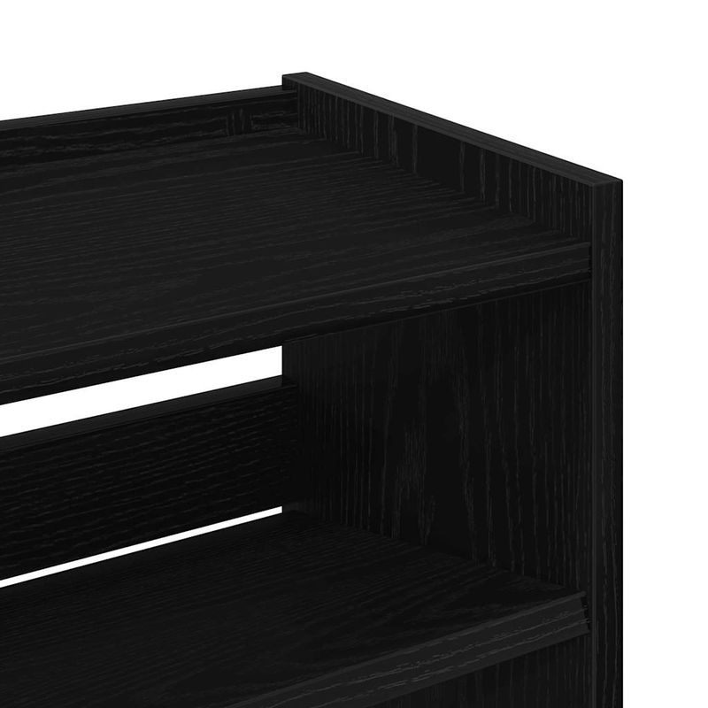 Casa si Gradina - Mobilier - Organizare si depozitare - Organizator incaltaminte - Pantofar, negru, 80x25x61,5 cm, lemn prelucrat, lăţime 60 cm, înălțime 81 cm - Infinity.ro