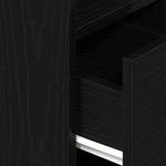 Casa si Gradina - Mobilier - Comode si corpuri - Noptiere - Noptiera cu sertar Negru 25x31x66 cm - Infinity.ro