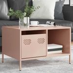 Casa si Gradina - Mobilier - Mese si birouri - Masute de cafea - Masuta de cafea, roz, 68,5x50x43,5 cm, otel laminat la rece - Infinity.ro