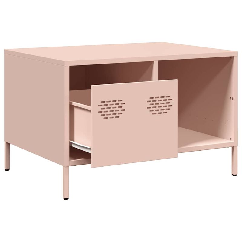 Casa si Gradina - Mobilier - Mese si birouri - Masute de cafea - Masuta de cafea, roz, 68,5x50x43,5 cm, otel laminat la rece - Infinity.ro