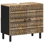 Casa si Gradina - Mobilier - Seturi de mobilier - Seturi baie - Set mobilier de baie, 3 piese, lemn masiv de mango - Infinity.ro