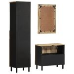 Casa si Gradina - Mobilier - Seturi de mobilier - Seturi baie - Set mobilier de baie, 3 piese, lemn masiv de mango - Infinity.ro