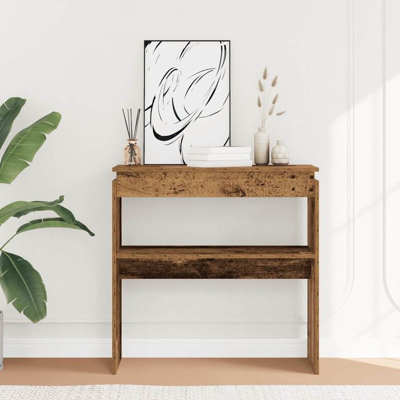 Casa si Gradina - Mobilier - Comode si corpuri - Console - Masa consola, lemn vechi,80x30x80 cm, PAL - Infinity.ro