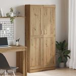 Casa si Gradina - Mobilier - Comode si corpuri - Corpuri bucatarie - Dulap inalt, stejar artizanal, 82,5x30,5x185 cm, lemn prelucrat - Infinity.ro