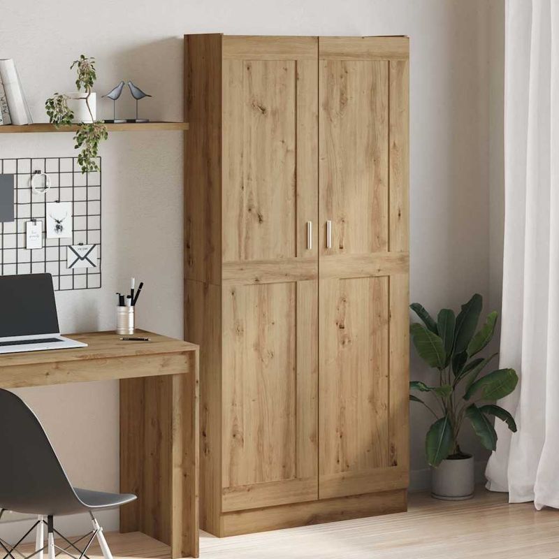 Casa si Gradina - Mobilier - Comode si corpuri - Corpuri bucatarie - Dulap inalt, stejar artizanal, 82,5x30,5x185 cm, lemn prelucrat - Infinity.ro