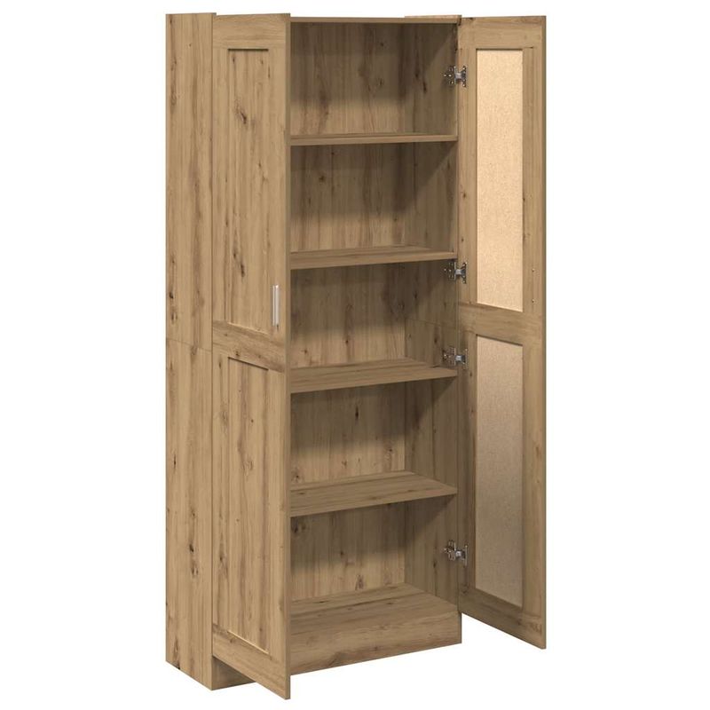 Casa si Gradina - Mobilier - Comode si corpuri - Corpuri bucatarie - Dulap inalt, stejar artizanal, 82,5x30,5x185 cm, lemn prelucrat - Infinity.ro