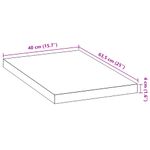 Casa si Gradina - Mobilier - Comode si corpuri - Corpuri bucatarie - Blat de bucatarie lemn masiv de stejar dreptunghiular, mărime 40x63.5x4 cm - Infinity.ro