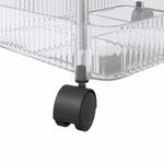 Casa si Gradina - Mobilier - Organizare si depozitare - Cutii depozitare - Carucior de depozitare cu 2 niveluri transparent acrilic, model cu cutii - Infinity.ro