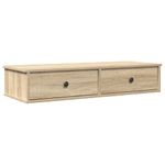 Casa si Gradina - Mobilier - Biblioteci si rafturi - Rafturi - Raft de perete cu sertare Stejar Sonoma lemn prelucrat, mărime 100x37.5x19 cm - Infinity.ro