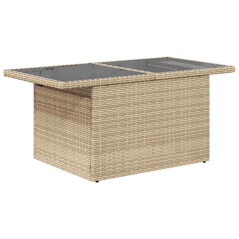 Casa si Gradina - Gradina si terasa - Mobilier exterior - Seturi mobila gradina - Set canapele de gradina cu perne, 5 piese, bej, poliratan - Infinity.ro