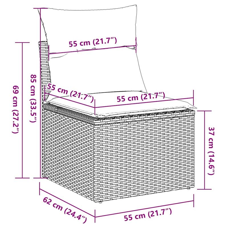 Casa si Gradina - Gradina si terasa - Mobilier exterior - Seturi mobila gradina - Set canapele de gradina cu perne, 5 piese, bej, poliratan - Infinity.ro