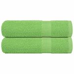 Casa si Gradina - Textile si covoare - Textile baie - Prosoape - Prosoape de baie 2 buc Verde mere 100x150cm 360g/m² 100% bumbac - Infinity.ro