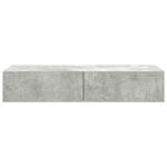 Casa si Gradina - Mobilier - Biblioteci si rafturi - Rafturi - Raft de perete cu sertare Gri beton 100x36x19 cm Lemn prelucrat - Infinity.ro