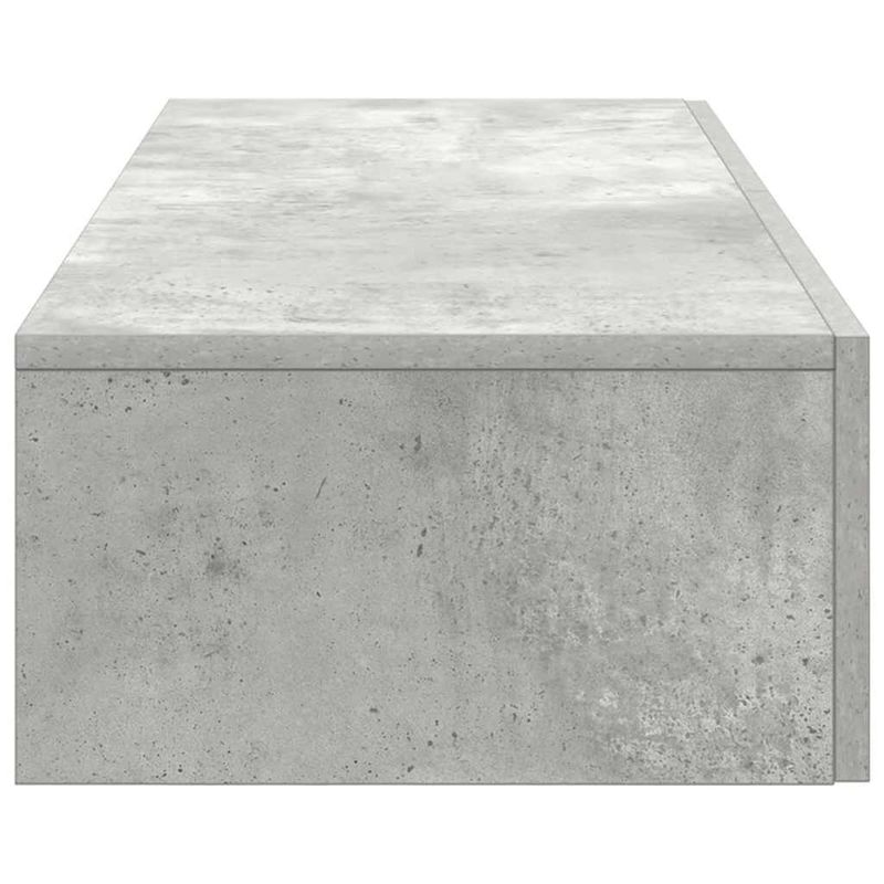 Casa si Gradina - Mobilier - Biblioteci si rafturi - Rafturi - Raft de perete cu sertare Gri beton 100x36x19 cm Lemn prelucrat - Infinity.ro