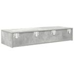 Casa si Gradina - Mobilier - Biblioteci si rafturi - Rafturi - Raft de perete cu sertare Gri beton 100x36x19 cm Lemn prelucrat - Infinity.ro