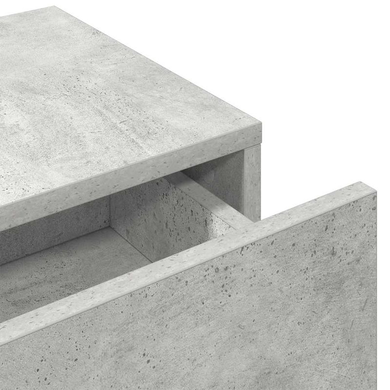 Casa si Gradina - Mobilier - Biblioteci si rafturi - Rafturi - Raft de perete cu sertare Gri beton 100x36x19 cm Lemn prelucrat - Infinity.ro