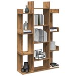 Casa si Gradina - Mobilier - Biblioteci si rafturi - Biblioteci - Biblioteca, Stejar artizanal, 86x25,5x140 cm, lemn prelucrat - Infinity.ro