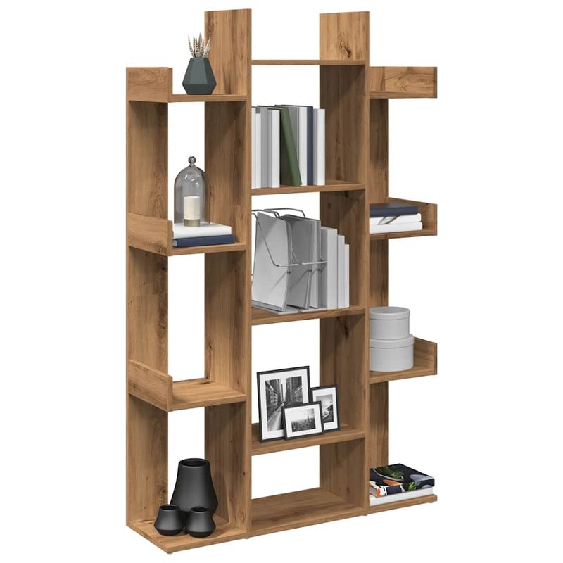 Casa si Gradina - Mobilier - Biblioteci si rafturi - Biblioteci - Biblioteca, Stejar artizanal, 86x25,5x140 cm, lemn prelucrat - Infinity.ro