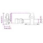 Casa si Gradina - Constructii - Usi interior, exterior si garaj - Accesorii usi - Set usi glisante pentru dulap 183 cm otel carbon - Infinity.ro