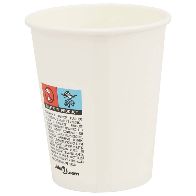 Casa si Gradina - Bucatarie si vesela - Cani si pahare - Cani si cesti - Cesti de cafea din hartie cu capace 1000 buc 8oz 200ml - Infinity.ro