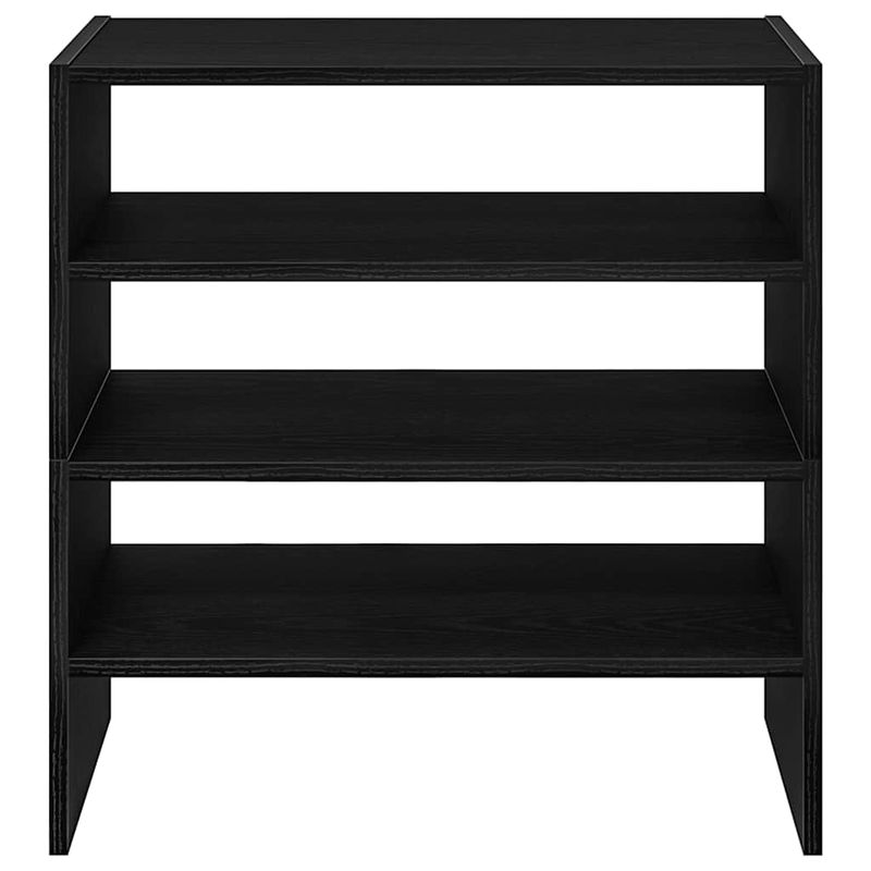 Casa si Gradina - Mobilier - Organizare si depozitare - Organizator incaltaminte - Rafturi pantofi 2 buc Stejar negru stivuibil 60x30x30,5 cm - Infinity.ro