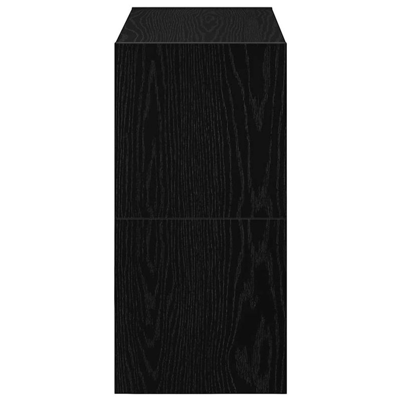 Casa si Gradina - Mobilier - Organizare si depozitare - Organizator incaltaminte - Rafturi pantofi 2 buc Stejar negru stivuibil 60x30x30,5 cm - Infinity.ro