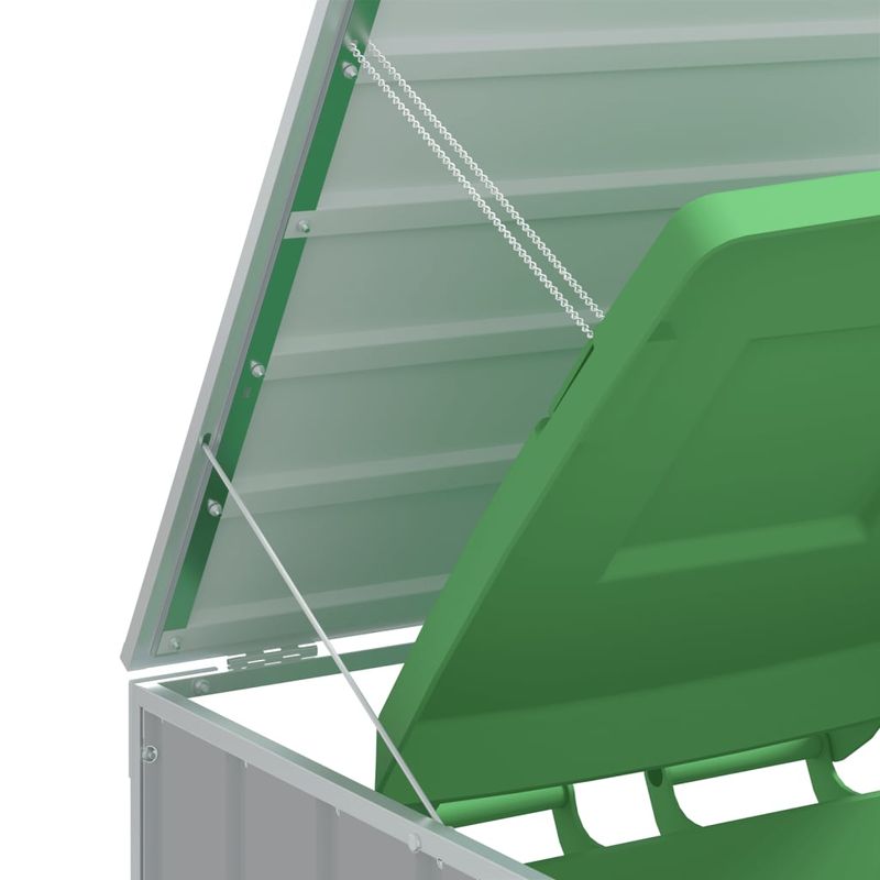 Casa si Gradina - Gradina si terasa - Mobilier exterior - Dulapuri si lazi depozitare exterior - Depozitare cos gunoi cu roti, 1 cos, gri, 72x81x115 cm, otel - Infinity.ro