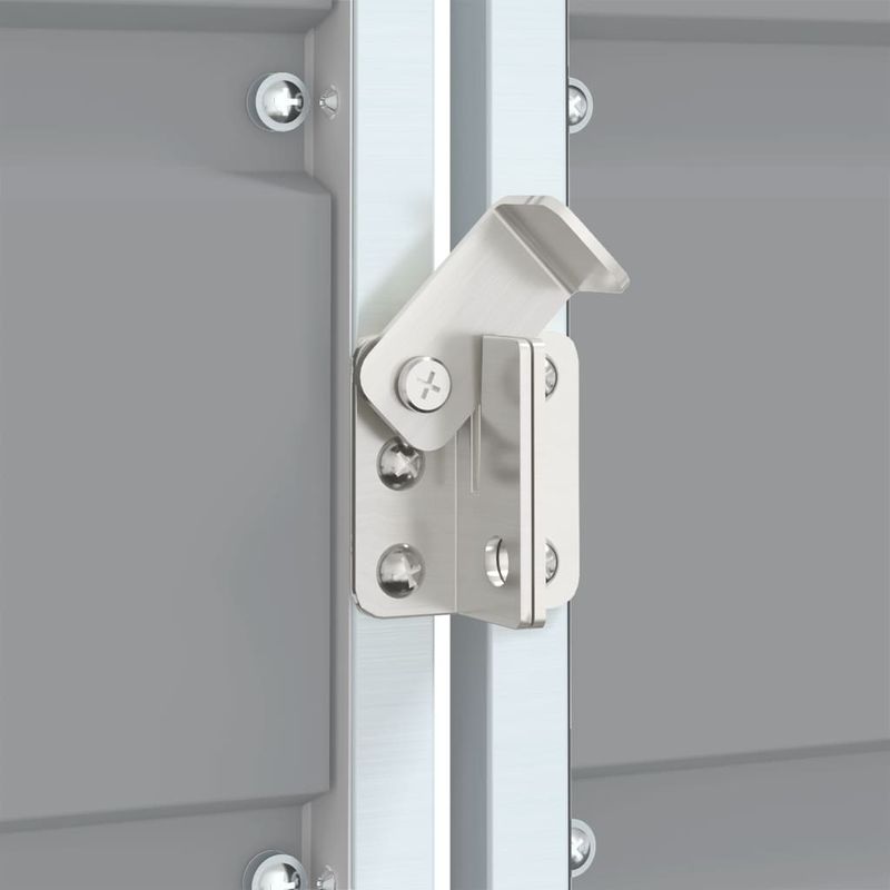 Casa si Gradina - Gradina si terasa - Mobilier exterior - Dulapuri si lazi depozitare exterior - Depozitare cos gunoi cu roti, 1 cos, gri, 72x81x115 cm, otel - Infinity.ro