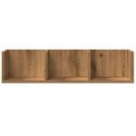 Casa si Gradina - Mobilier - Biblioteci si rafturi - Rafturi - Raft perete CD-uri stejar artizanal 75x18x18 cm lemn prelucrat - Infinity.ro
