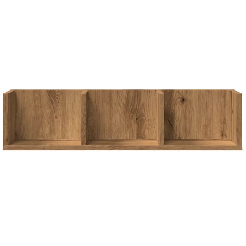 Casa si Gradina - Mobilier - Biblioteci si rafturi - Rafturi - Raft perete CD-uri stejar artizanal 75x18x18 cm lemn prelucrat - Infinity.ro