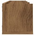 Casa si Gradina - Mobilier - Biblioteci si rafturi - Rafturi - Raft perete CD-uri stejar artizanal 75x18x18 cm lemn prelucrat - Infinity.ro