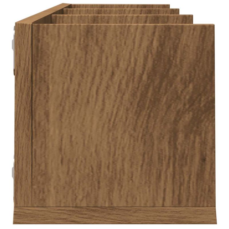 Casa si Gradina - Mobilier - Biblioteci si rafturi - Rafturi - Raft perete CD-uri stejar artizanal 75x18x18 cm lemn prelucrat - Infinity.ro