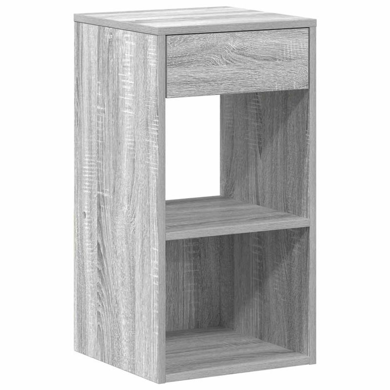 Casa si Gradina - Mobilier - Comode si corpuri - Noptiere - Noptiere cu sertar 2 buc Gri Sonoma 35x34x66,5 cm - Infinity.ro